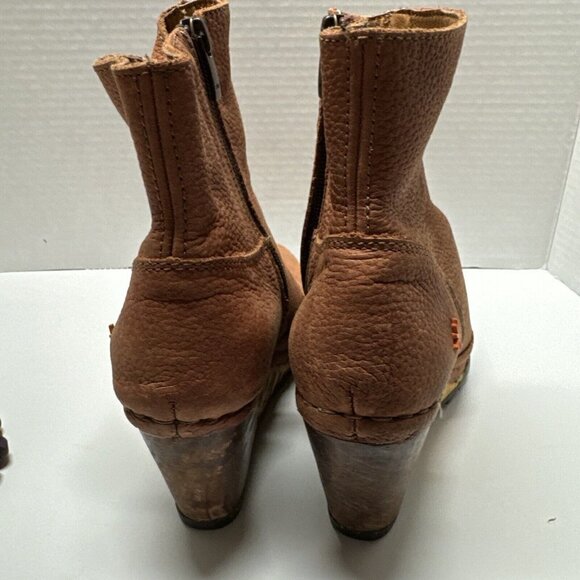 The Art Company Booties Ankle Boots Woman 37 Leather Suede Brown - Picture 3 of 8